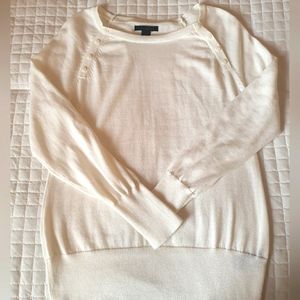 Kenneth Cole Button Detail Sweater